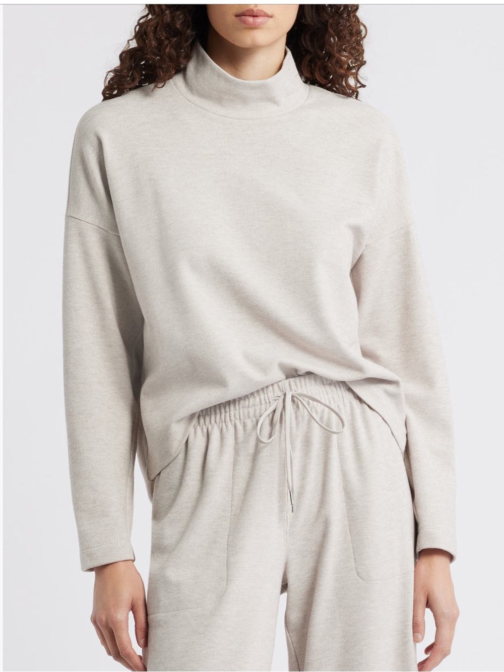 NWT Caslon Dropped Shoulder Turtleneck Sweatshirt